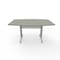 Linea Italia Boat Multipurpose Conference Table, 40" W, 60" L, 30" H, Wood Top, Ash ZUD118 - alternate 1